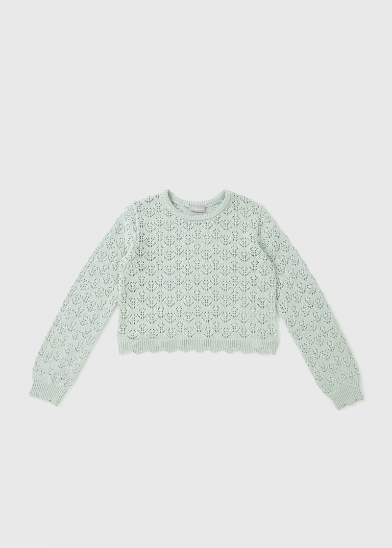 ماتلان Girls Sage Knitted Jumper